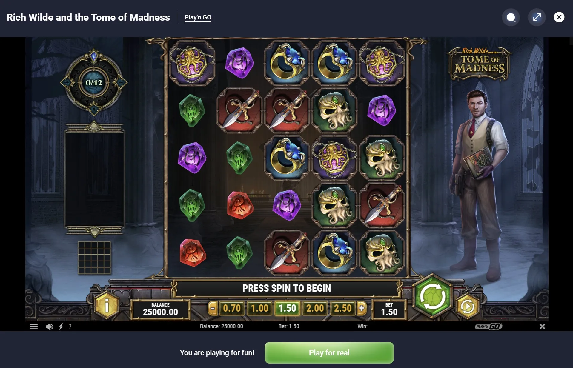 Mobile social casino controls on a small screen
